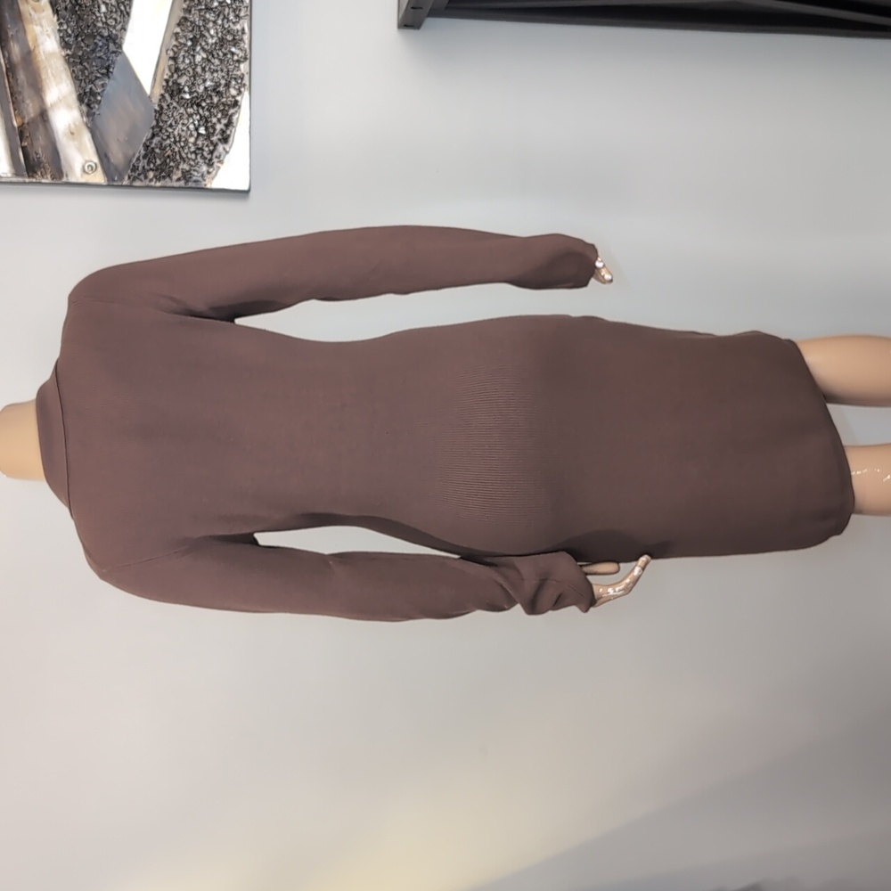 Wilfred Aritzia Cove Sweater Dress Womens Size Large Long Sleeve Collared Fall - Picture 11 of 16